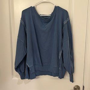 oversized distressed american eagle crewneck